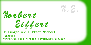 norbert eiffert business card